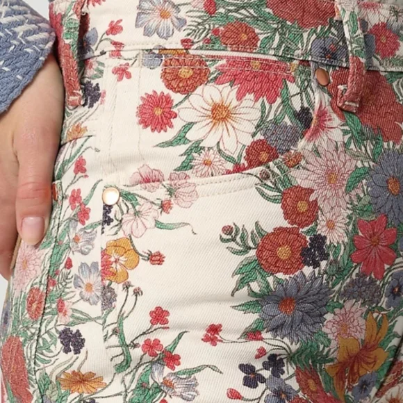 Wrangler Westward 626 Women's Floral Print High Waist Bootcut Jeans Size 29x34 - Picture 14 of 16